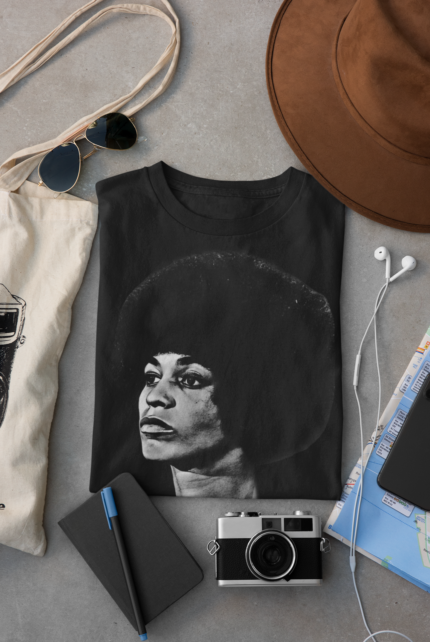 Angela Davis Unisex Heavyweight Crewneck T-Shirt | Comfort Colors C1717